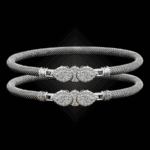 305 Diamond Milanese Mesh La Pera Bangle Bracelet Builder