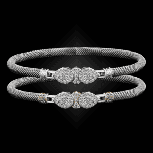 305 Diamond Milanese Mesh La Pera Bangle Bracelet Builder