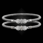 305 Mother of Pearl Milanese Mesh La Pera Bangle Bracelet Builder