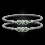 305 Peridot Milanese Mesh La Pera Bangle Bracelet Builder