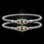 306 Citrine Milanese Mesh Cuscino Bangle Bracelet Builder