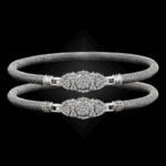 306 Diamond Milanese Mesh Cuscino Bangle Bracelet Builder