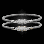 306 Mother of Pearl Milanese Mesh Cuscino Bangle Bracelet Builder