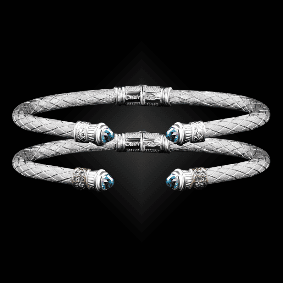 201 Blue Topaz Caerleon two Elegante Cuff Bracelet Builder