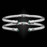201 Green Onyx Caerleon two Elegante Cuff Bracelet Builder