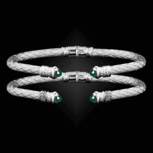201 Green Onyx Caerleon two Elegante Cuff Bracelet Builder