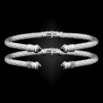 201 Lab Created Alexandrite Caerleon two Elegante Cuff Bracelet Builder
