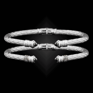 201 Lab Created Alexandrite Caerleon two Elegante Cuff Bracelet Builder