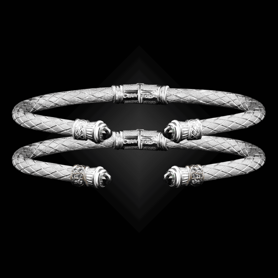 201 Lab Created Alexandrite Caerleon two Elegante Cuff Bracelet Builder
