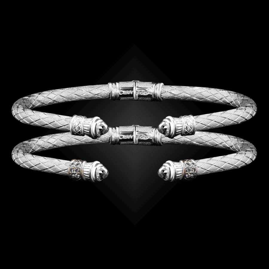 201 White Topaz Caerleon two Elegante Cuff Bracelet Builder