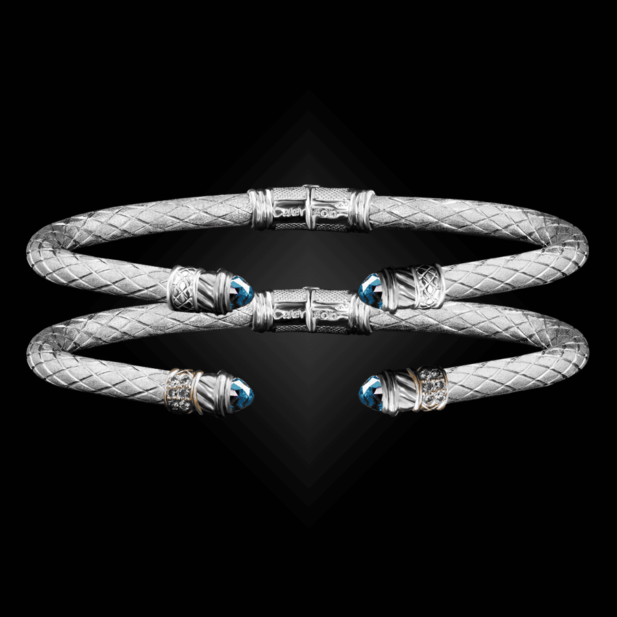202 Blue Topaz Caerleon two Classica Cuff Bracelet Builder