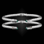 202 Green Onyx Caerleon two Classica Cuff Bracelet Builder