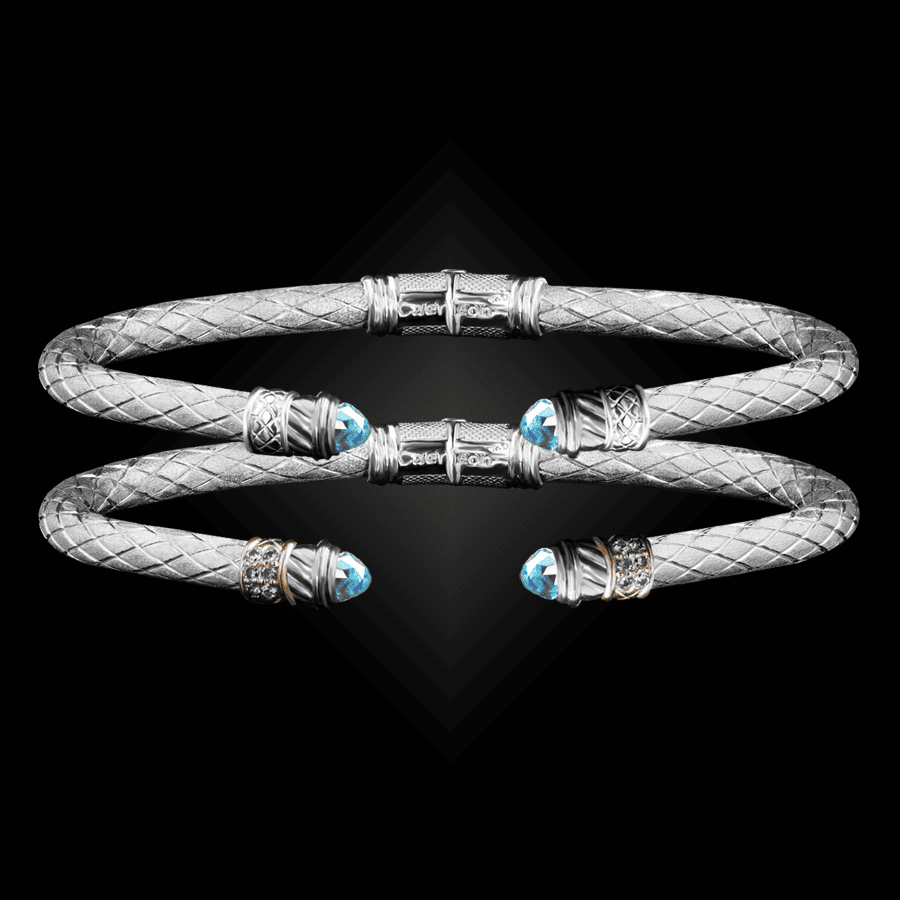 202 Sky Blue Topaz Caerleon two Classica Cuff Bracelet Builder