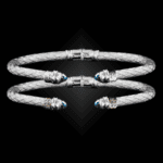 203 Blue Topaz Caerleon two Natura Cuff Bracelet Builder