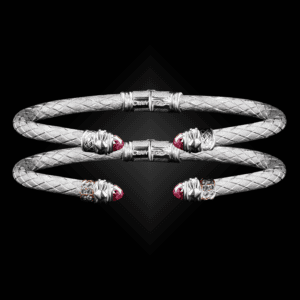203 Lab Created Pink Sapphire Caerleon two Natura Cuff Bracelet Builder