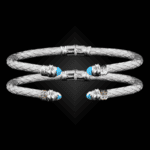 203 Sky Blue Topaz Caerleon two Natura Cuff Bracelet Builder