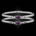 301 Amethyst Caerleon two Elegante Bangle Bracelet Builder