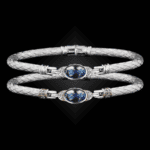 301 Blue Topaz Caerleon two Elegante Bangle Bracelet Builder