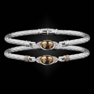 301 Citrine Caerleon two Elegante Bangle Bracelet Builder