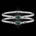 301 Onyx Green Caerleon two Elegante Bangle Bracelet Builder