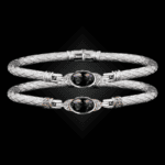 301 Lab Created Alexandrite Caerleon two Elegante Bangle Bracelet Builder