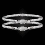 301 Mother of Pearl Caerleon two Elegante Bangle Bracelet Builder