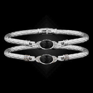 301 Onyx Black Caerleon two Elegante Bangle Bracelet Builder