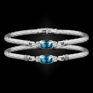302 Blue Topaz Caerleon two Classica Bangle Bracelet Builder