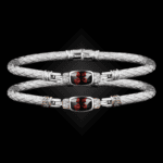 302 Garnet Caerleon two Classica Bangle Bracelet Builder