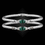 302 Onyx Green Caerleon two Classica Bangle Bracelet Builder