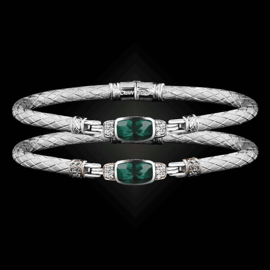 302 Onyx Green Caerleon two Classica Bangle Bracelet Builder