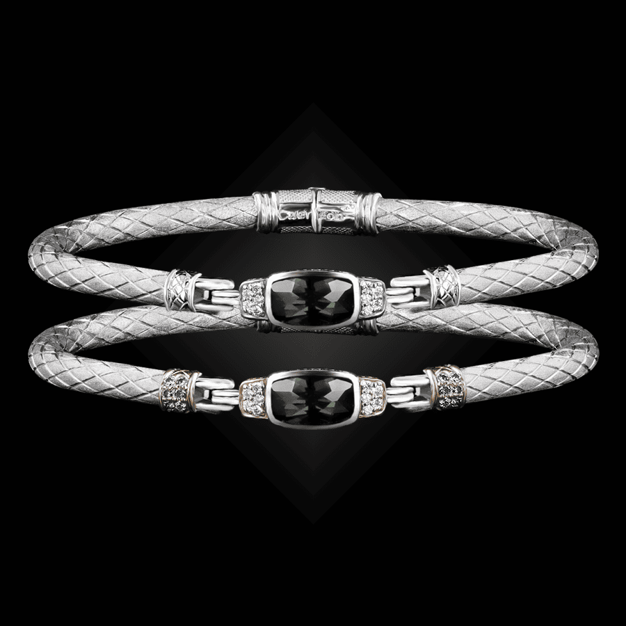 302 Lab Created Alexandrite Caerleon two Classica Bangle Bracelet Builder