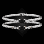 302 Onyx Black Caerleon two Classica Bangle Bracelet Builder