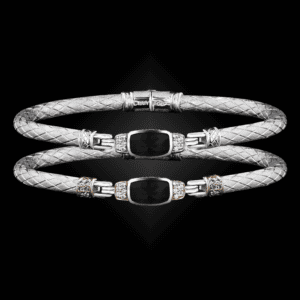 302 Onyx Black Caerleon two Classica Bangle Bracelet Builder