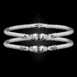 302 White Topaz Caerleon two Classica Bangle Bracelet Builder