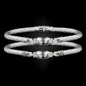 302 White Topaz Caerleon two Classica Bangle Bracelet Builder
