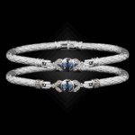 303 Blue Topaz Caerleon two Natura Bangle Bracelet Builder