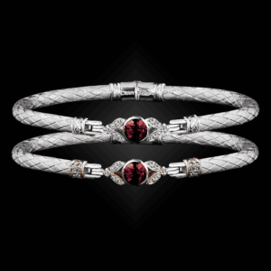 303 Garnet Caerleon two Natura Bangle Bracelet Builder