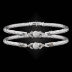 303 Mother of Pearl Caerleon two Natura Bangle Bracelet Builder