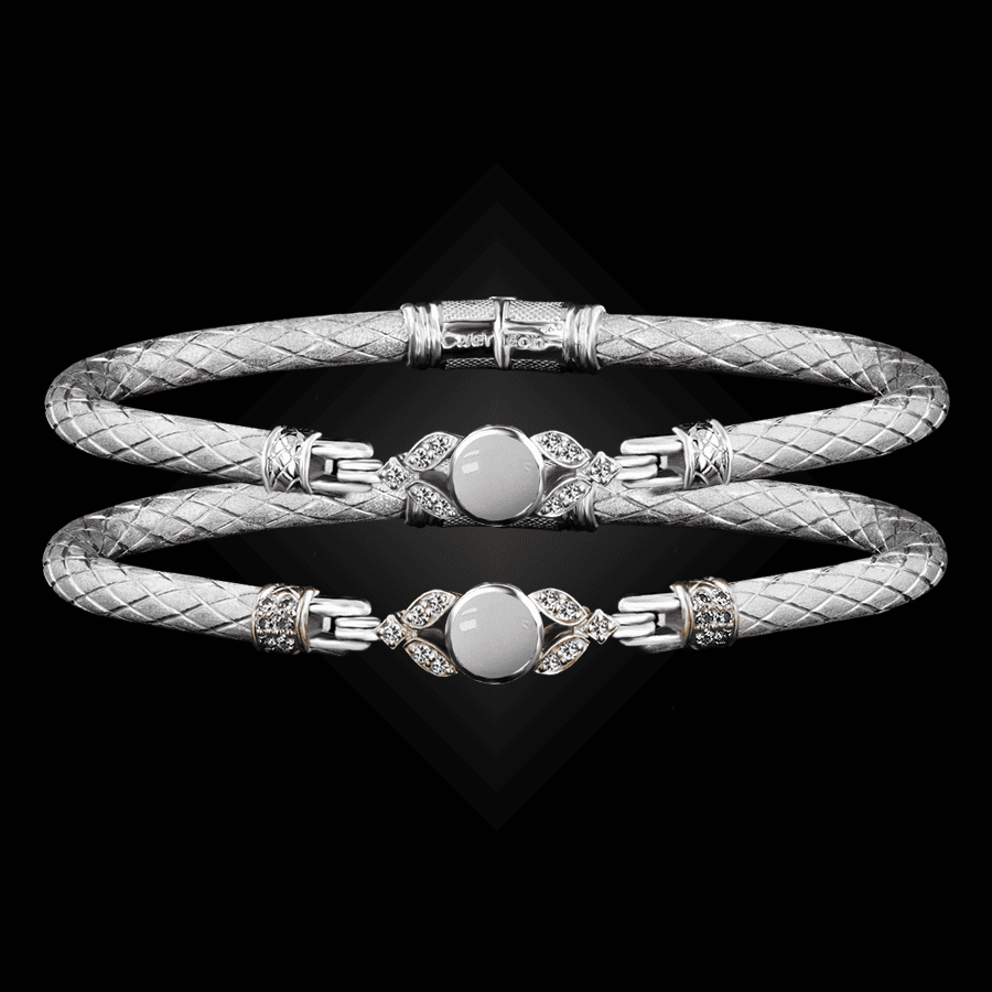 303 Mother of Pearl Caerleon two Natura Bangle Bracelet Builder