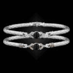 303 Onyx Black Caerleon two Natura Bangle Bracelet Builder
