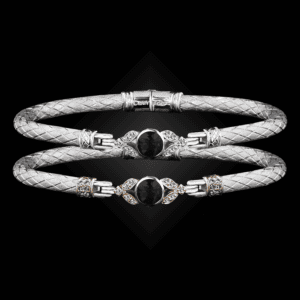303 Onyx Black Caerleon two Natura Bangle Bracelet Builder