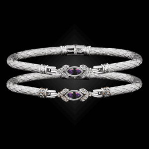 304 Amethyst Caerleon two Marchesa Bangle Bracelet Builder