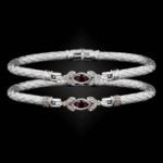 304 Garnet Caerleon two Marchesa Bangle Bracelet Builder