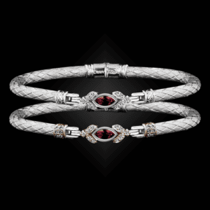 304 Garnet Caerleon two Marchesa Bangle Bracelet Builder