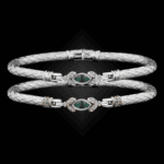 304 Onyx Green Caerleon two Marchesa Bangle Bracelet Builder