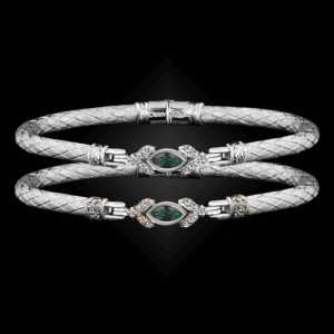 304 Onyx Green Caerleon two Marchesa Bangle Bracelet Builder
