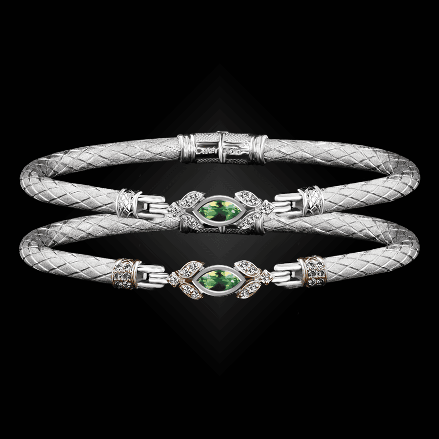 304 Peridot Caerleon two Marchesa Bangle Bracelet Builder