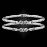 304 Sky Topaz Caerleon two Marchesa Bangle Bracelet Builder
