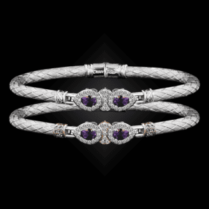 305 Amethyst Caerleon two La Pera Bangle Bracelet Builder